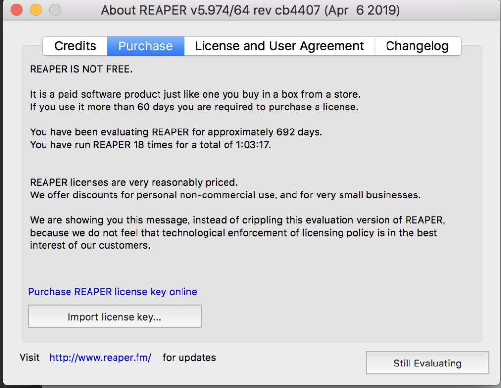 REAPERのダウンロードと日本語化をするには？